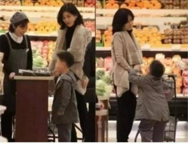 三星长公主与儿子逛超市