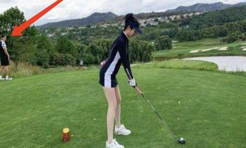 张继科和女友张蕊三亚打高尔夫被拍 网友：什么时候承认恋情